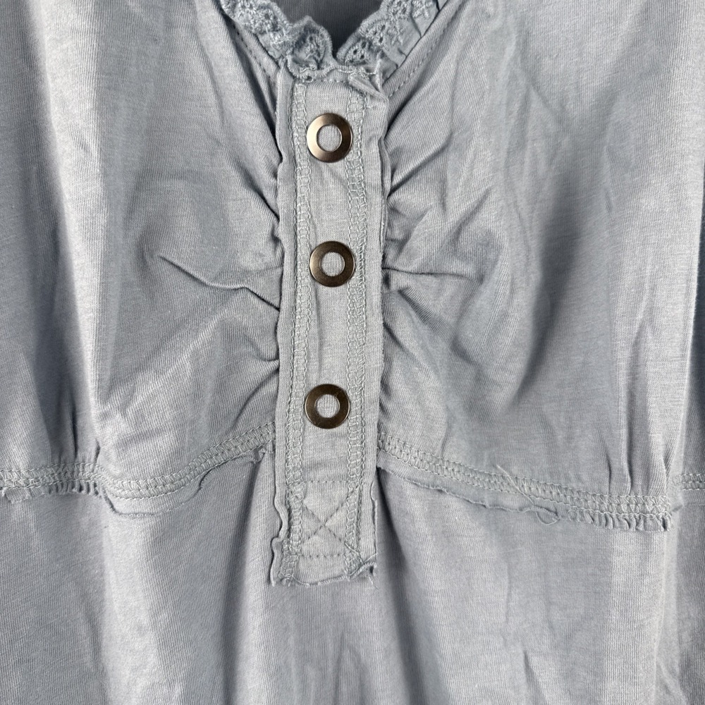 Roper Cotton Eyelet Women's Summer Dress Size XL Jersey Blue NWT - Picture 2 of 10